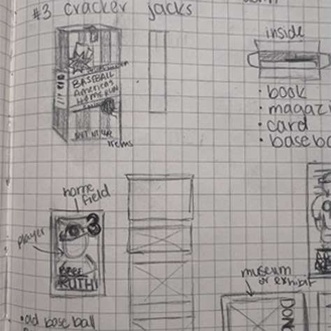 Sketches of packaging